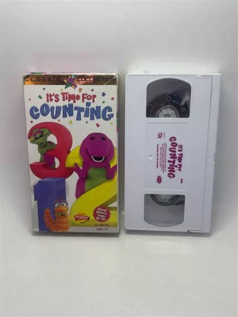 Barney Its Time For Counting Classic Collection Vhs Tape 1400