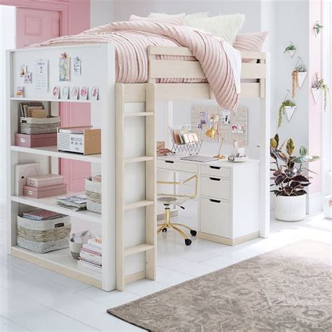 Rhys Loft Bed With Desk Pottery Barn Teen