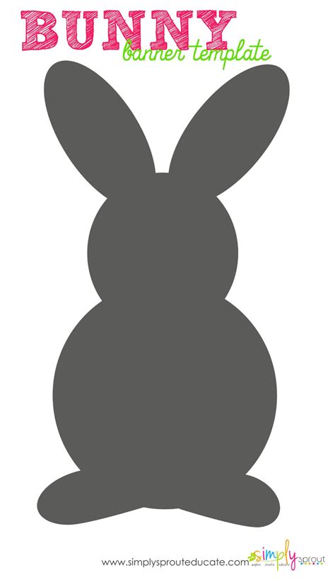 Bunny Silhouette Printable Brennan