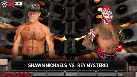 Full Match Shawn Michaels Vs Rey Mysterio Raw WWE 2K23 YouTube