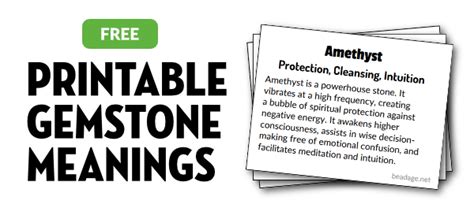 Printable Crystal Meaning Cards | Crystal healing chart, Crystal healing stones, Howlite meaning
