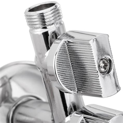 Llave de paso de 3 vías en escuadra 3/4" - 1/2" - 3/8" - Cablematic