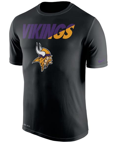 Nike Mens Minnesota Vikings Legend Staff Practice T Shirt In Black For