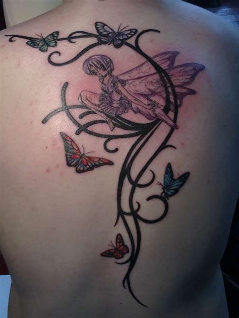 Image Detail For Fairies Flowers Tattoo Tattoos Fairy Tattoo Neck