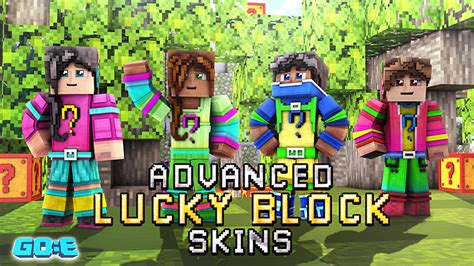 Advanced Lucky Block Skins By Goe Craft Minecraft Skin Pack