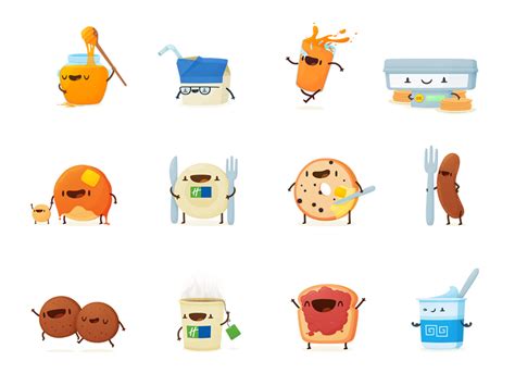 Breakfast Emoji Part Ii By Thomas Fitzpatrick On Dribbble