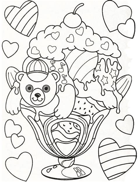 Free printable & coloring pages. Hollywood Bear Lisa Frank Coloring Page - Free Printable ...
