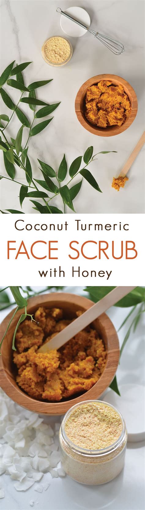 Make Your Own Coconut Honey Turmeric Face Scrub A Gentle Facial Scrub