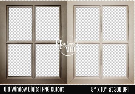 Antique Window Transparent Cutout Isolated Photoshop Png Layer Etsy