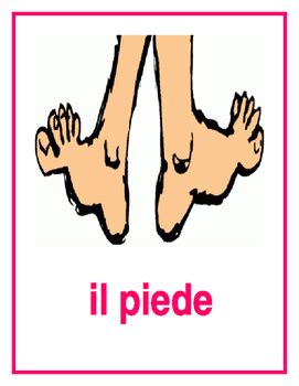 Corpo Body In Italian Posters By Jer520 LLC Teachers Pay Teachers