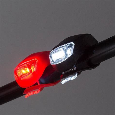 2 Pcs Led Bike Lights Silicone Bicycle Light Head Front Rear Wheel