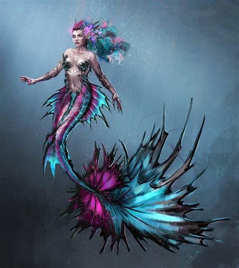 Pin By Beloved Kitten On Mermaids ‍♀️ Mermaid Artwork Fantasy