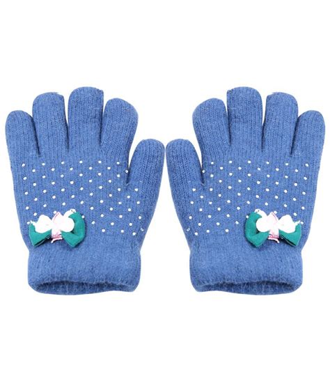 Bizarro Cute Blue Pair Of Gloves For Kids Buy Online At Low Price In