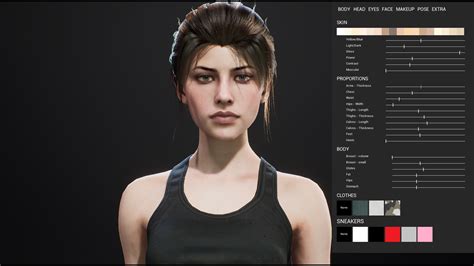 Character Customization Female In Blueprints Ue Marketplace