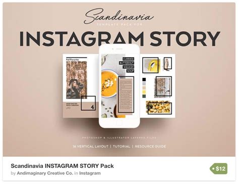 Paper Editable Instagram Template Modern Instagram Instagram Stories ...
