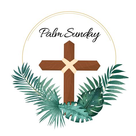 Palm Sunday Png Image Creative Palm Sunday Round Border Palm Sunday