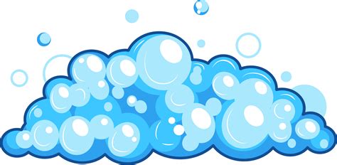 Dibujos Animados Jabón Espuma Con Burbujas Ligero Azul Jabonaduras De Baño Champú Afeitado