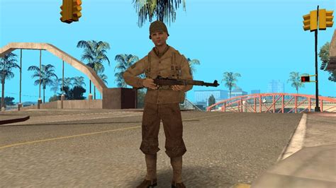 gta san andreas american soldiers ww2 gta sa mod