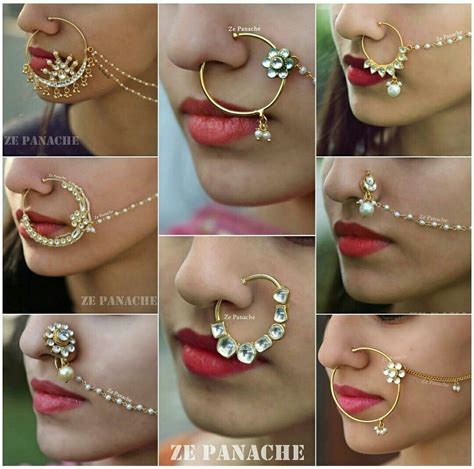 Nose Ring Kundan Jewellery Bridal Bridal Jewelery Indian Wedding Jewelry Indian Jewelry