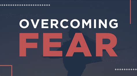 Overcoming Fear 3c Ministries Bert Pretorius