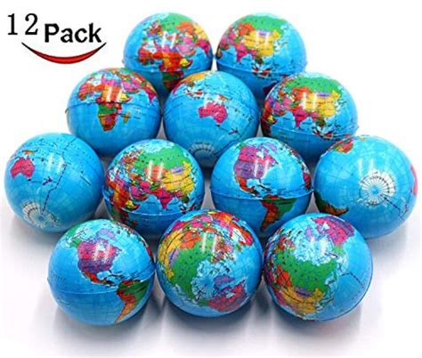 Dophyranix Globe Squeeze Stress Balls Earth Ball Stress Relief Toys