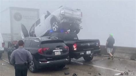 Seven Dead After Super Fog Causes Huge Pile Up In New Orleans Bbc News