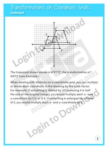 Lesson Zone Au Transformations On Coordinate Grids