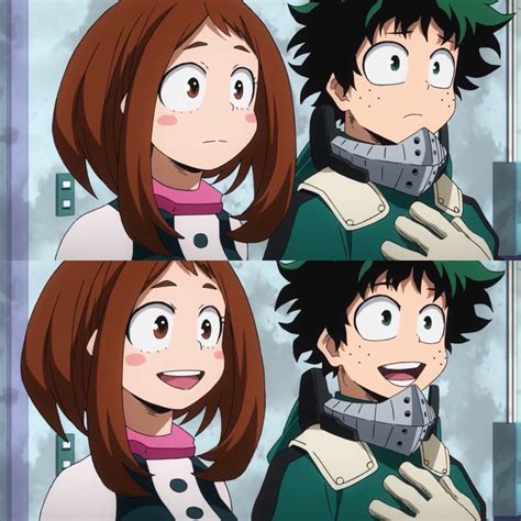 Midoriya Izuku And Uraraka Ochako Boku No Hero Academia Anime