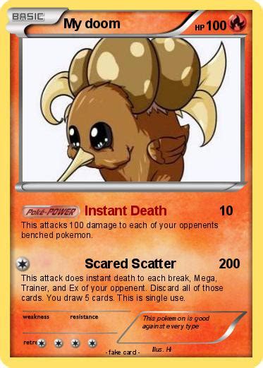 Pokémon Doom 575 575 Instant Death My Pokemon Card