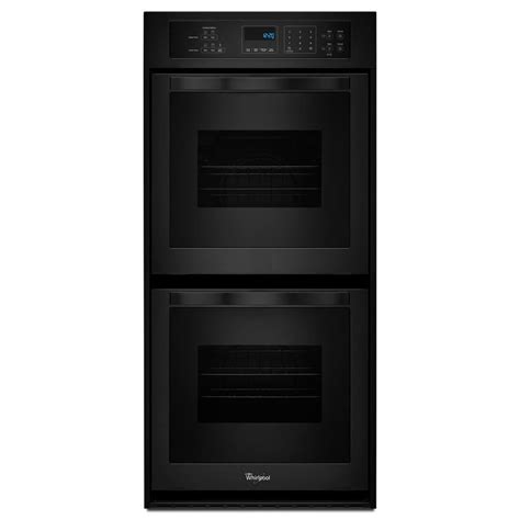 Whirlpool Self Cleaning Double Electric Wall Oven Black Common 24