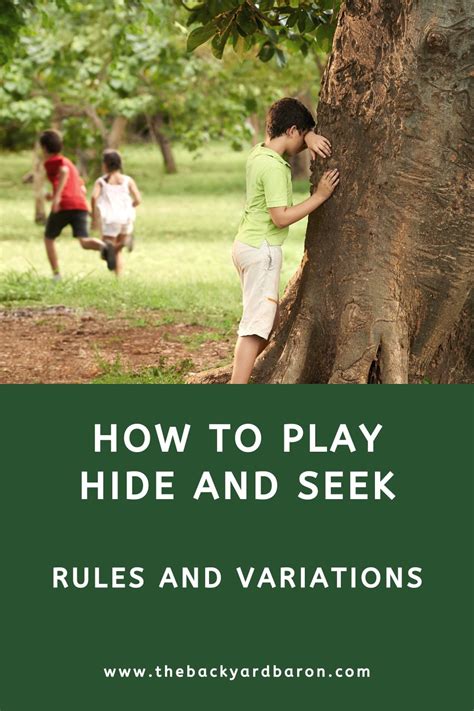 how to play hide and seek rules and variations