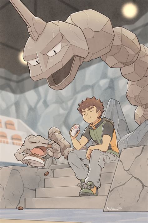 Brock Onix And Geodude Pokemon And 2 More Drawn By Dukehooverart