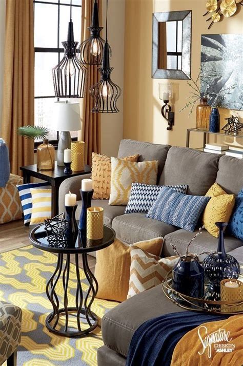 Yellow And Brown Living Room Decorating Ideas House Decor Interior