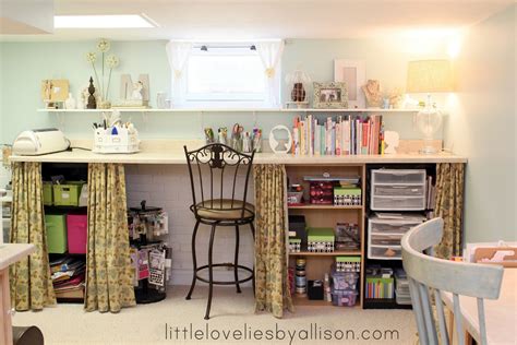 I'm super excited to give you all a little peek into my basement craft studio today. little lovelies: craft room follow up