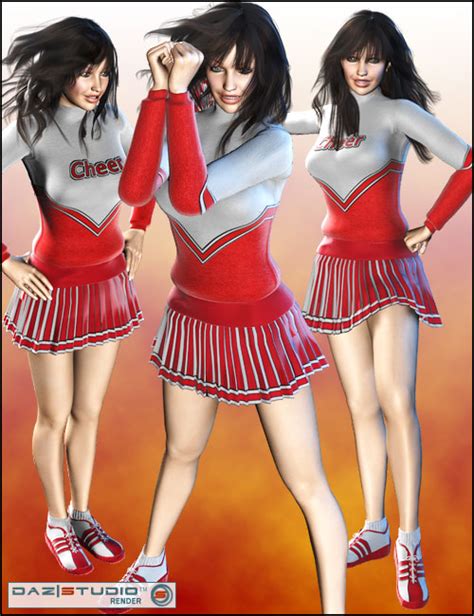 Cheerleader Poses For V4 Daz 3d