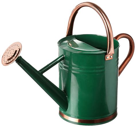Green Watering Can With Copper Details Transparent Png Stickpng