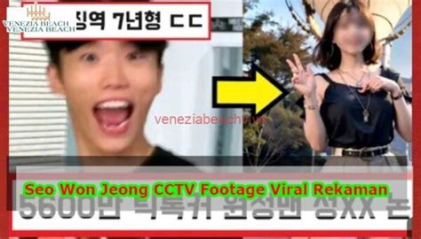 seo won jeong cctv footage viral rekaman venezia beach