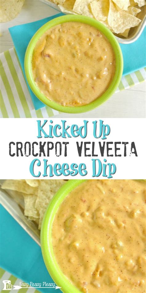 Kicked Up Crockpot Velveeta Cheese Dip (With images ...