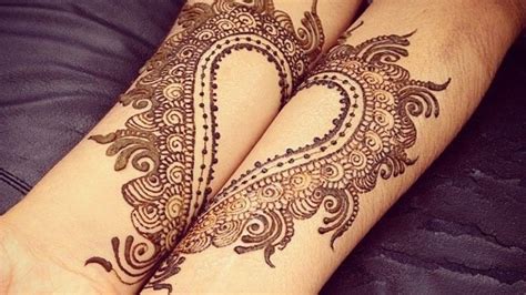 12 Easy Heart Shaped Mehndi Designs Images For Hands Romantic Love