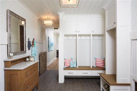 Gray Dutch Mudroom Door - Cottage - Laundry Room