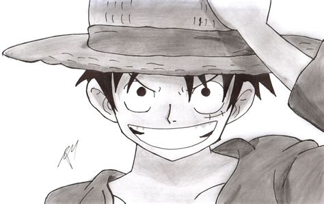 Deber Acompañar Constructor Luffy Dibujo A Lapiz Facil Vamos A Hacerlo