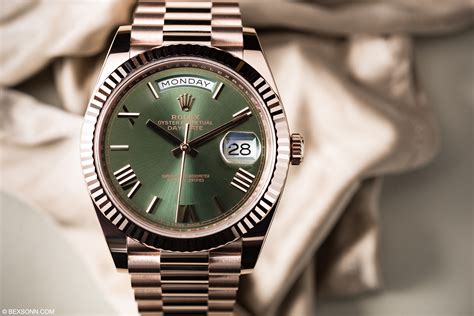 Rolex day date ii 218238 18k yellow gold fluted/president bracelet/champagne diamond dial. The New 60th Anniversary Rolex Day-Date 40 That isn't an ...