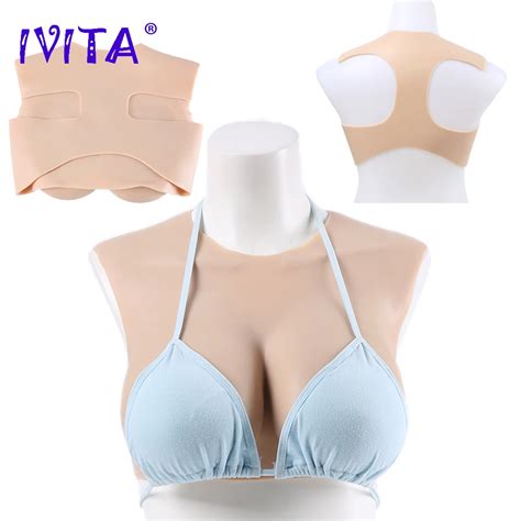 Ivita G Artificial White Fake Boobs Realistic Silicone Breast Forms