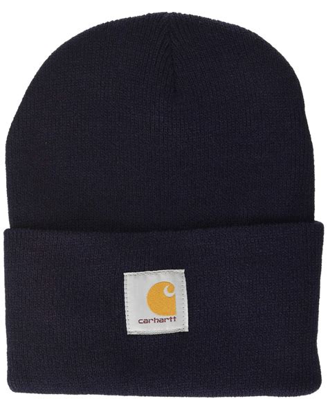 Carhartt Synthetic Knit Cuffed Beanie In Navy Blue For Men Lyst