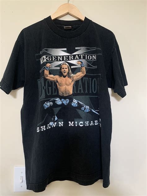 Wwf Wwe Hbk Shawn Michaels Dx Wrestling Shirt Vintage Gem