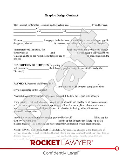 Free Graphic Design Contract Make And Sign Rocket Lawyer