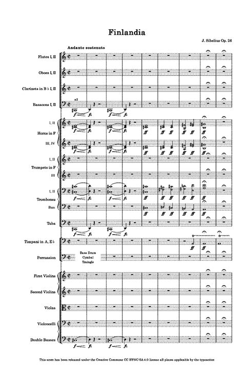În 1899, el a compus poemul simfonic finlandia⁠(en), care a jucat un rol important în obținerea independenței de către finlanda. Finlandia, Op.26 (Sibelius, Jean) - IMSLP: Free Sheet ...