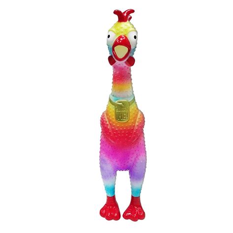 Animolds Squeeze Me Rubber Chicken Toy Screaming Rubber Chickens For