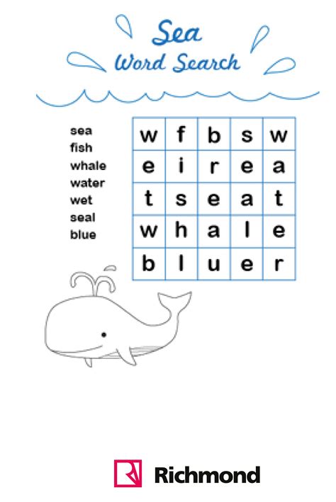 On each page you will find a link to print the puzzle and another to print the answers. #WordSearch - Sea word search! :) | Word puzzles for kids ...