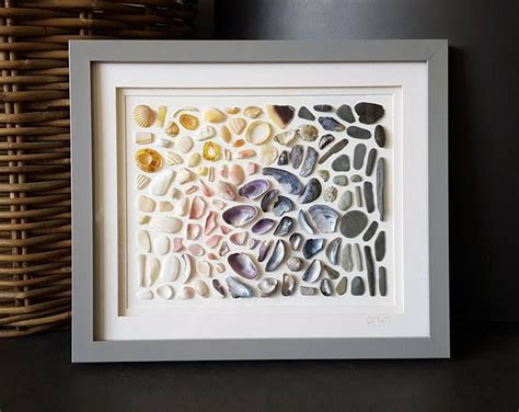 Sea Glass Art Seaglass Flowers Mothers Day T Seaglass Sea Glass Coastal Art Flowers